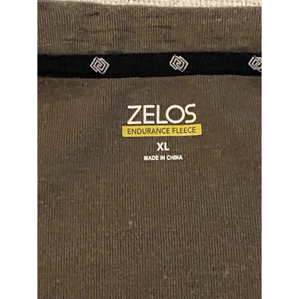 Zelos Endurance Fleece Men's XL 1/4 Zip Athletic Sweater Jacket Green W - Picture 2 of 16